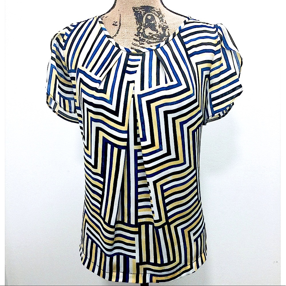 🔥Liz Claiborne Retro Striped Blouse